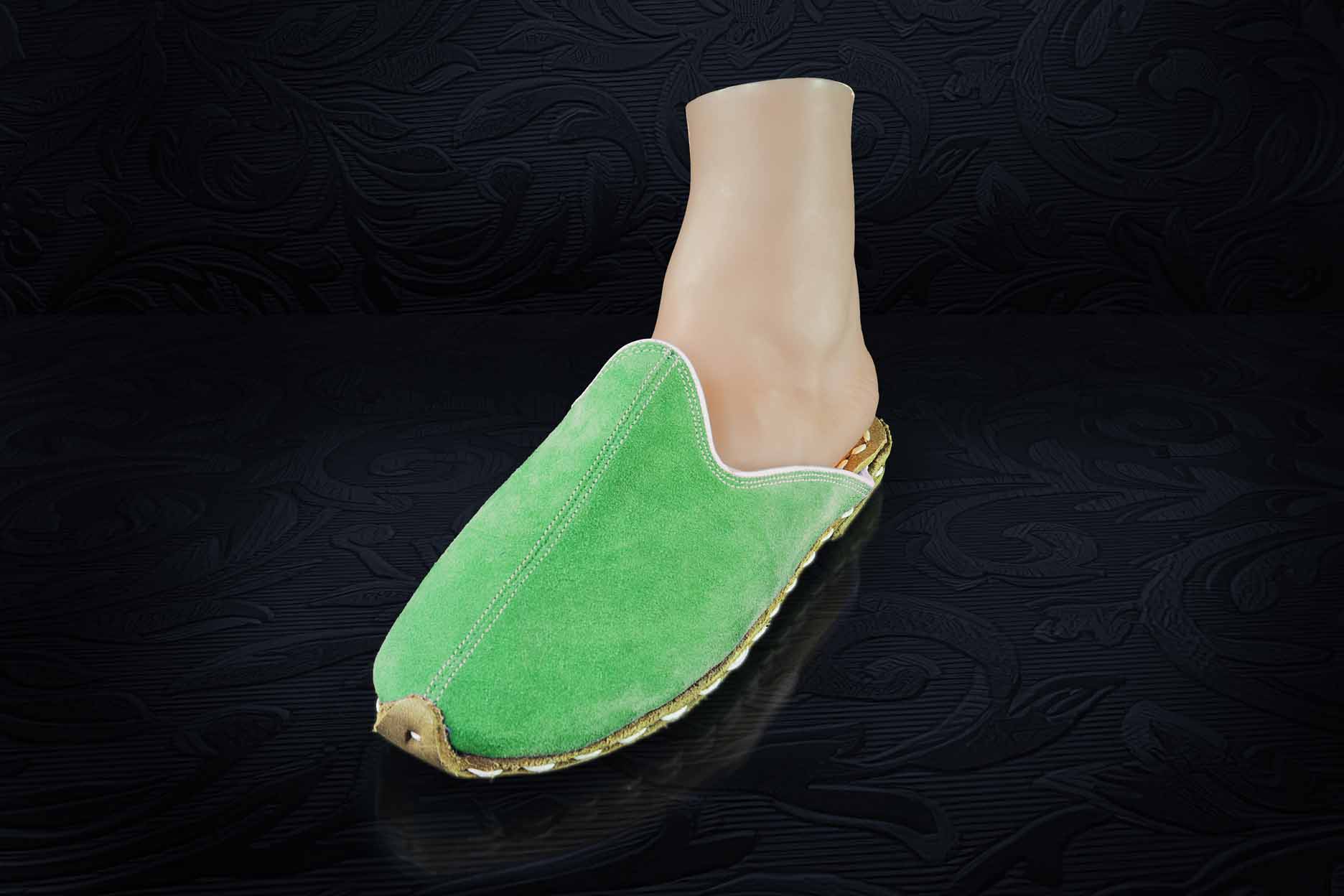 Charook Pantoffel Rau Grun – 1